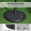 Outsunny Base de Sombrilla Negro Ø48 x 34 cm 5