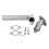 Stainless Steel Wastegate Dump Pipe Elbow Adapter Set 35mm/38mm 2