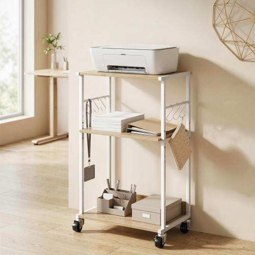 Homcom Soporte para Impresora marrón 43 x 30 x 82 cm 1