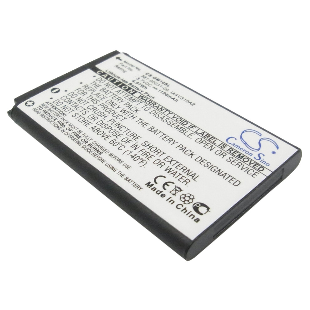 3.7V Liion Rechargeable Battery Replacement For Garmin Gps10 0101084000, 1100Mah Stable Power 9073542735311