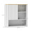 Homcom Armario de Pared Blanco 60 x 20 x 62 cm 3