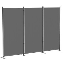 Biombo para Exterior Gris 260 x 34 x 180 cm