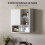Homcom Armario de Pared Blanco 60 x 20 x 62 cm 5