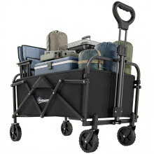 Carro de Playa Negro 81 x 45 x 89 cm