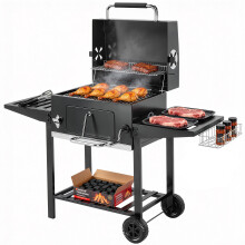 Barbacoa de Carbón Negro 133.5 x 65 x 110 cm