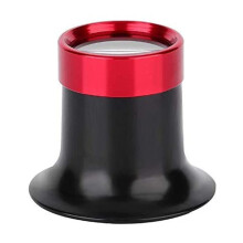 Watchmaker Loupe 10X 15X 20X Aluminum Alloy Eye Magnifier with Triple Magnification for Jewelry