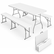 Conjunto para Camping Blanco 180 x 74 x 74 cm
