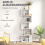 Homcom Estantería para Libro Blanco 60 x 24 x 184.5 cm 3