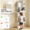 Homcom Estantería para Libro Blanco 60 x 24 x 184.5 cm 5