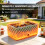 Outsunny Barbacoa de Carbón Verde 45.5 x 29 x 21 cm 6