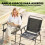 Outsunny Sillas Plegable Negro 65 x 60 x 94 cm 3