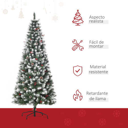 Homcom Árbol de Navidad Verde 65 x 65 x 180 cm 1