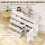Homcom Aparador Blanco 100 x 40 x 80 cm 5