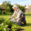 Outsunny Taburete de Jardín Negro 60 x 27 x 49 cm 2
