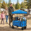 Outsunny Carro de Playa Azul 125 x 59 x 133 cm 2