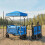 Outsunny Carro de Playa Azul 125 x 59 x 133 cm 3