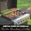 Outsunny Barbacoa de Ga Negro 135 x 51 x 101 cm 2