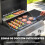 Outsunny Barbacoa de Ga Negro 123 x 57 x 102 cm 4