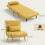 Homcom Sofá Cama Individual Amarillo 72 x 75 x 85 cm 3