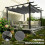 Outsunny Pérgola Gris 396 x 296 x 220 cm 4