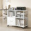 Homcom Mueble para Impresora Blanco 80 x 40 x 65.5 cm 3