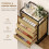 Homcom Cómoda marrón 60 x 40 x 94.5 cm 4