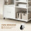 Homcom Mueble para Impresora Blanco 80 x 40 x 65.5 cm 7