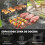 Outsunny Barbacoa de Carbón Negro 133.5 x 65 x 110 cm 4