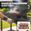 Outsunny Barbacoa de Carbón Negro 133.5 x 65 x 110 cm 5
