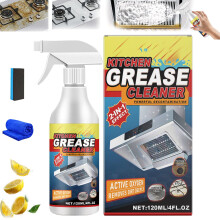Powerful Kitchen Degreaser Spray for Heavy Grease Removal with Fast Foam Action and MultiSurface Use