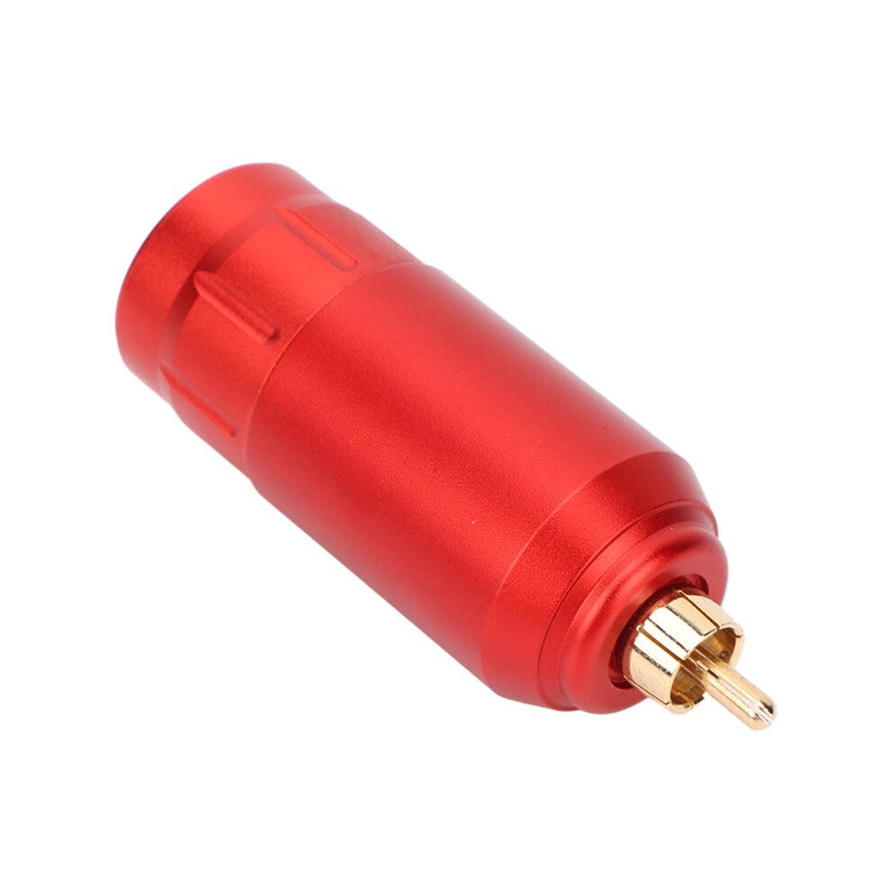 Wireless Aluminium Alloy Tattoo Power Supply 1300mAh Rechargeable Red