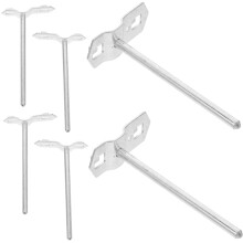 6Pcs Heavy Duty Metal Pegboard Hooks for Garage Tool Organization and Workshop Storage