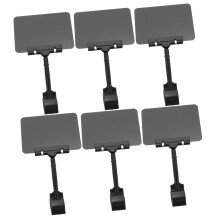 Supermarket Tags 6Pcs Reusable PVC Erasable Shelf Labels for Clear Retail Display Signs