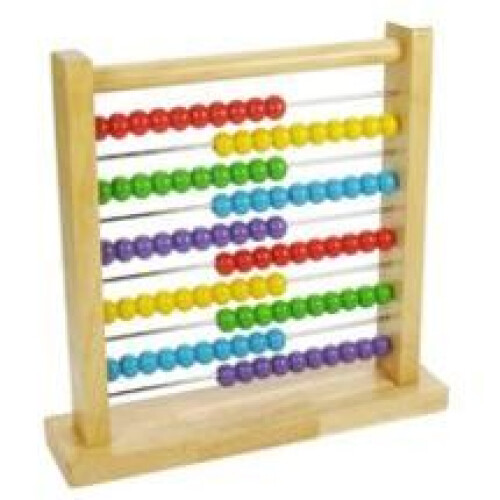 Ábaco de madeira multicolorido para aprender a contar - Marca - Modelo - A partir de 2 anos