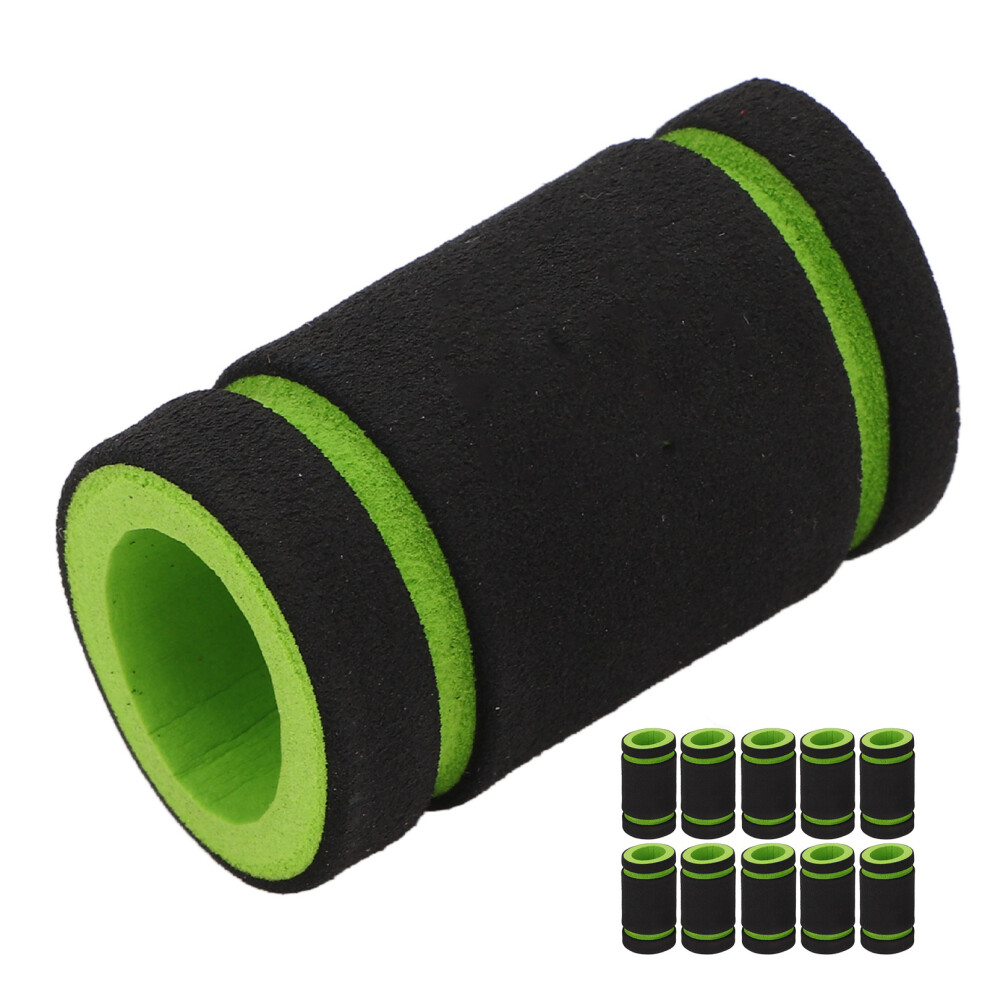 10pcs Green Disposable Foam Tattoo Grip Covers 22mm Inner Diameter