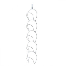 Over Door Hat Rack Organizer 5 Tier SpaceSaving NoDrill Hanging Hat and Bag Holder White