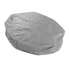 Round Hot Tub Cover 190x30cm Grey Waterproof Dust Protector