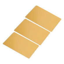 50 Sheets Aluminum Metal Business Cards Blank 86x54mm Gold