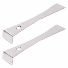 2 Pcs Stainless Steel Bee Hive Tool Set with Wooden Handle, J Hook Frame Lifter Scraper for Beekeepers
