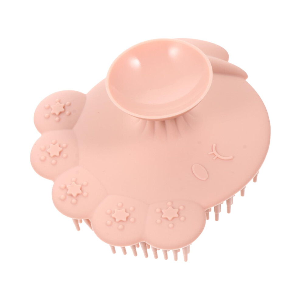 Baby Bath Brush Soft Silicone Scrubber for Newborn Gentle Scalp and Body Cleaning with Ergonomic Grip