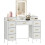 Homcom HOMCOM Dressing Table with LED Lighting Mirror and 10 Drawers, White 2