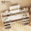 Homcom HOMCOM Dressing Table with LED Lighting Mirror and 10 Drawers, White 5