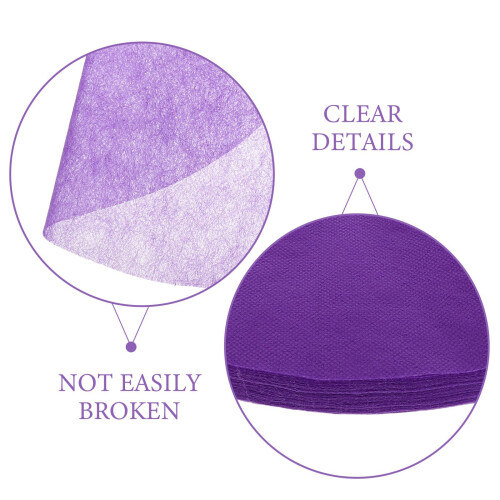 Massage Table Face Cradle Covers 400pcs Soft Purple Nonwoven Disposable Headrest Sheets 2