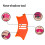 Nose Contouring Tool Silicone Shadow Guide for Precise Symmetrical Makeup 2 in 1 Design Orange 5