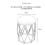 Elegance White Dressing Stool: Chic Makeup & Nail Scrubbing Chair 4