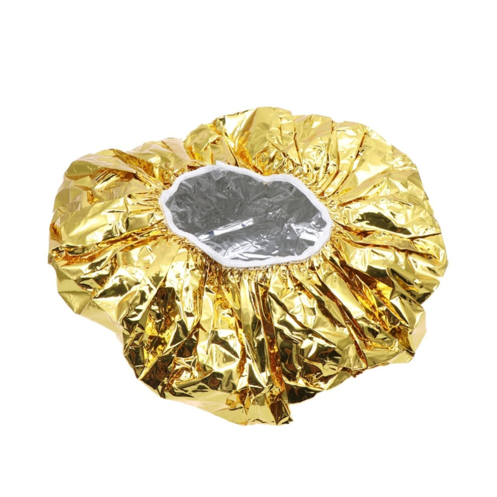 Aluminum Foil Hair Cap 6pcs Waterproof Heat Retention Disposable Salon Bonnet for Hair Styling