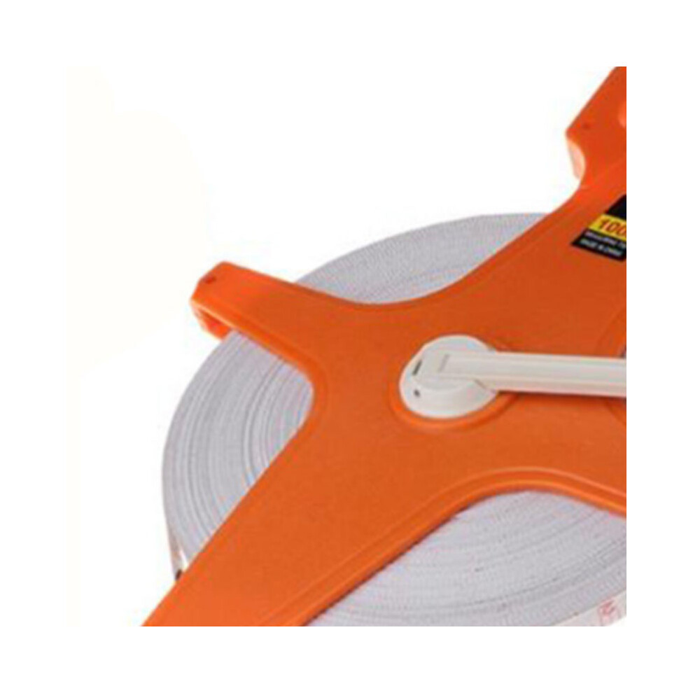 Hand Crank Tape Measure 100M Fiber Plastic 12.5Mm Width 8231389972424