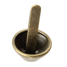 4Pcs Antique Brass Bag Feet with Durable Iron Construction, 15x18mm Luggage Foot Nails