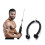 120cm Triceps Pull Down Rope Heavy Duty Cable Attachment Black 3
