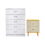 5 Layer White Drawer Chest Storage with Bedside Table 1